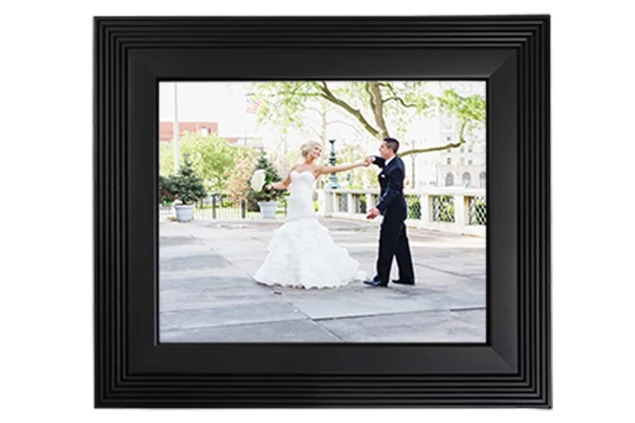 Black Ready Made Frames in 8x10, 11x14, and 16x20 showing full size range in vertical and horizontal orientations