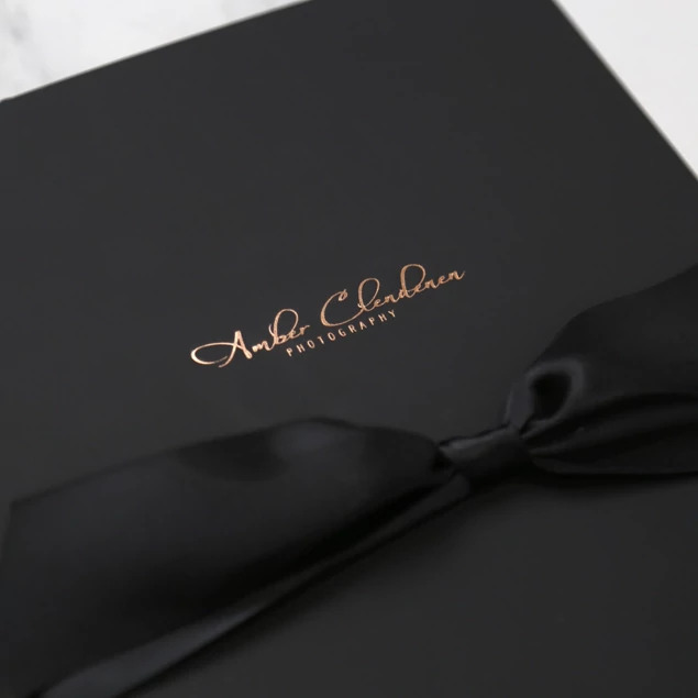 Black Soft Touch Portrait Case in 8x10 showing rounded edges and sleek black soft touch finish detail