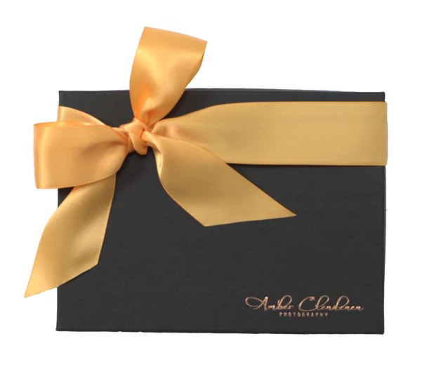 Tyndell Satin Ribbon in 1.5 inch and 7 8 inch widths showing color range for photography packaging