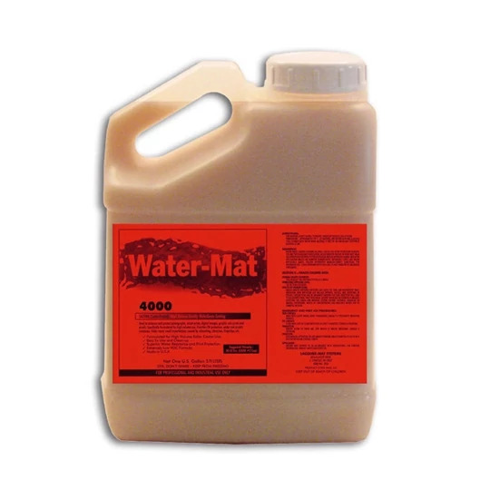Water-Mat 4000 Satina spray lacquer gallon showing satina finish UV and water-resistant coating for conventional spray equipment