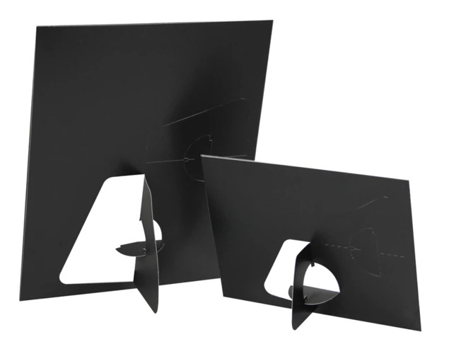 Profit Line Digital Mount showing four corner tuck-in loading and dual easel back for vertical and horizontal display