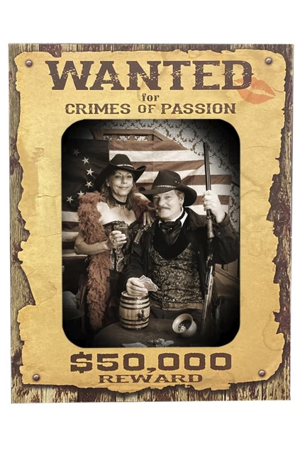 Tyndell Western Poster in Crimes of Passion style vertical orientation showing western themed portrait mat