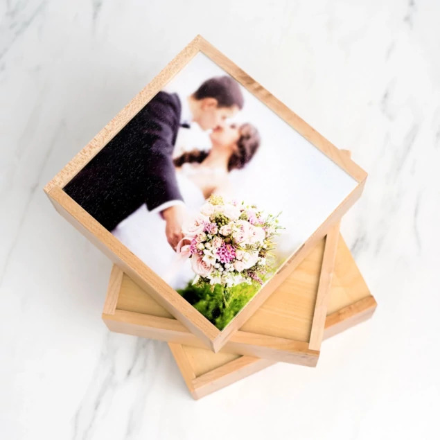 Maple Wood Flash and Print Box 4x6, 5x7