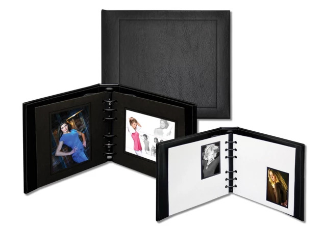 Oxford Album Insert mat style slip-in showing Black Black construction in pack of 6