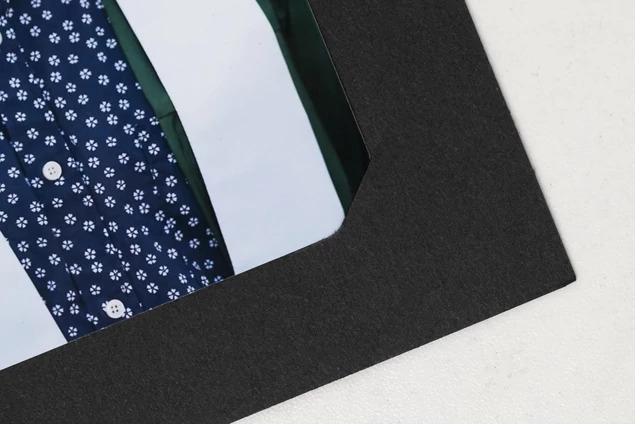 Black Mascot Folder showing corner tuck loading design for fast assembly at events