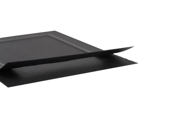 Print Folder in 5x7 showing black recycled paper finish and bottom-loading slot