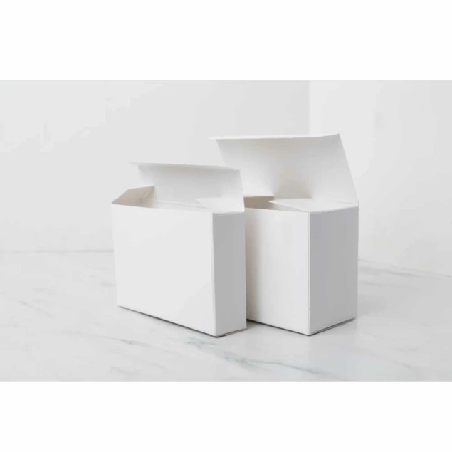 White Tyndell Photo Proof Box showing folding carton construction for bulk 4x6 print delivery