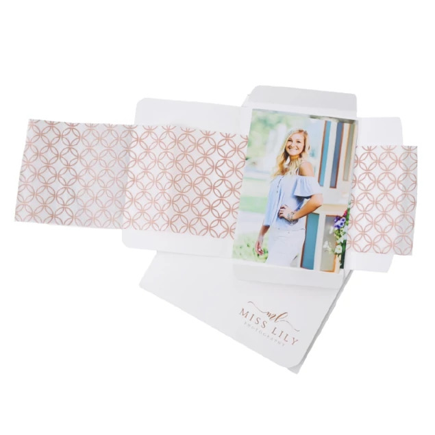 White Soft Touch Portrait Cases in 5x7, 8x10, and 11x14 showing soft touch finish with subtle texture and rounded edges