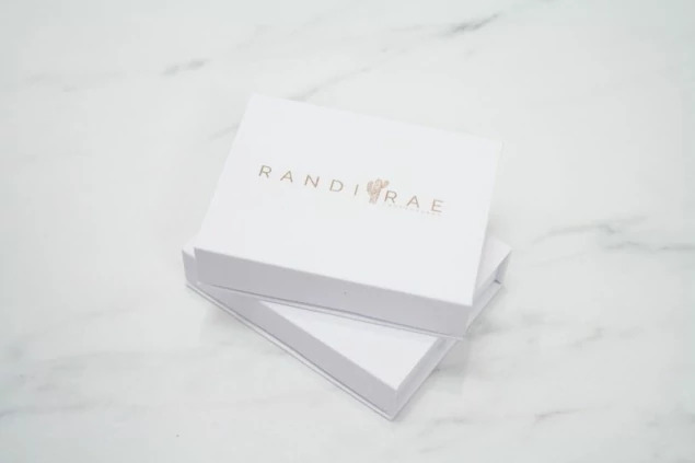 White Magnetic USB Gift Box open showing dense foam insert designed to hold one Crystal Flash Drive