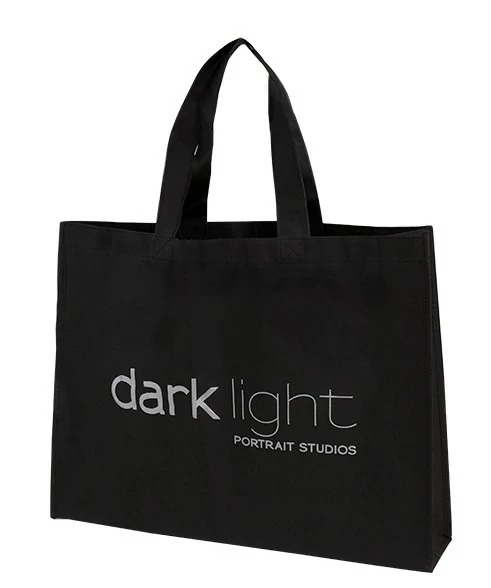 Black frame bags in multiple sizes shown together for large framed portrait and canvas wrap delivery