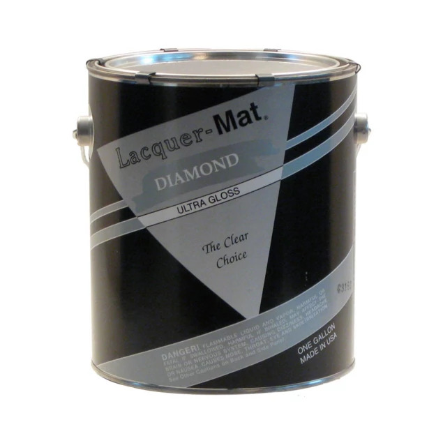 Diamond Gallons high gloss lacquer in black gallon can for professional photo print finishing