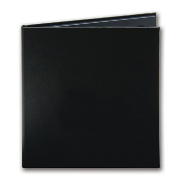 Black CD-1 Holder with plain cover closed showing clean minimal disc packaging