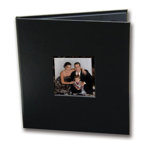 Black CD-1 Holder with 2x2 square window cover showing thumbnail image display option