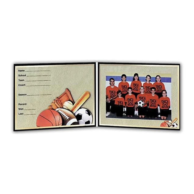 PM All Sports Folder with foil imprinting showing team name and date customization option