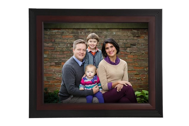 Cherry Ready Made Frame in 8x10 showing cherry wood construction with subtle decorative edge detail