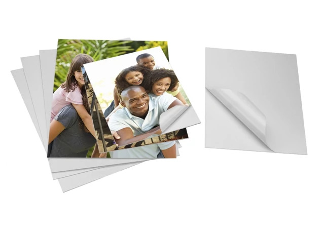 Self-adhesive mount board in sizes from 5x7 to 20x24 showing pressure-activated acid-free print mounting board