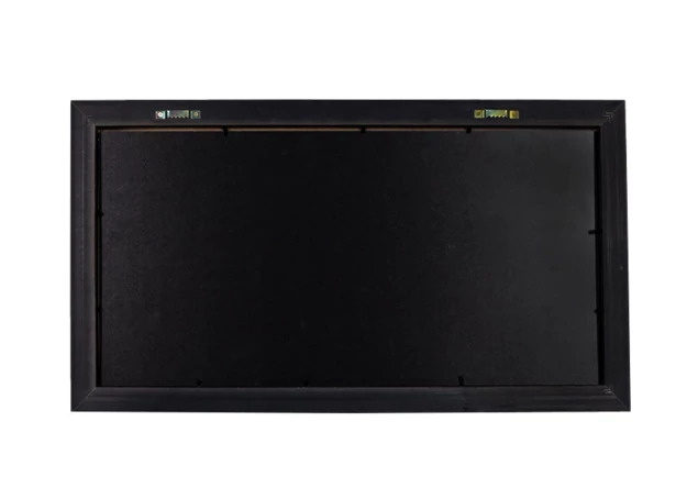 Panoramic Frame 10x20 showing plexi glass front and saw tooth wall hangers for wall mounting