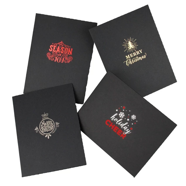 Silverton Folder with sports foil imprinting showing one of over 40 available event and holiday designs