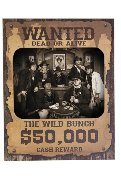 Tyndell Western Poster in Wild Bunch style horizontal orientation showing matte finish with pull-out easel